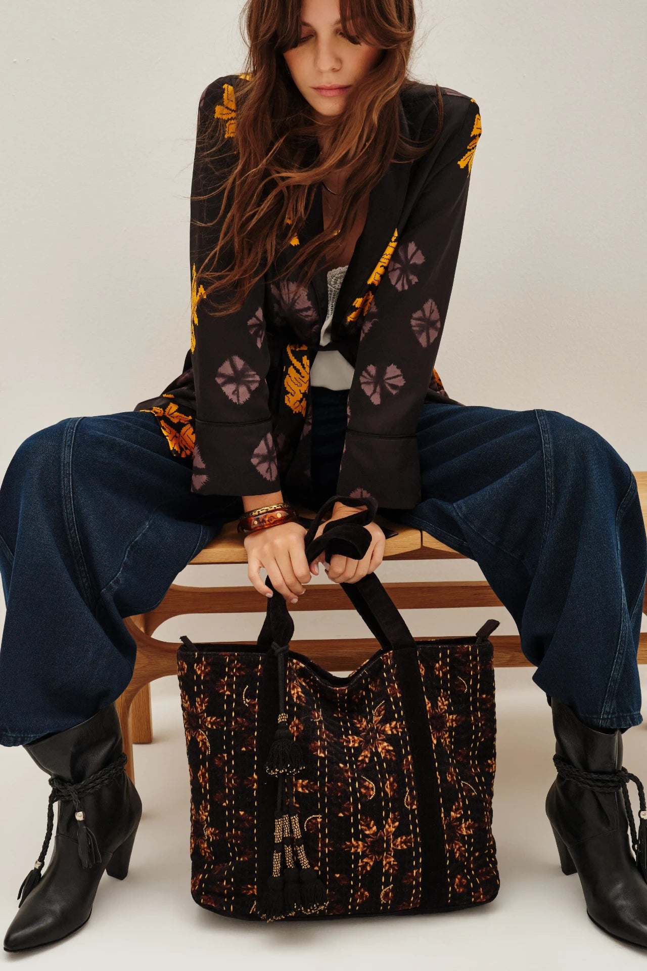 BOLSO TOTE VELVET
