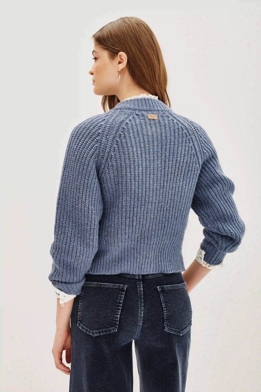 CARDIGAN FLOWER SHINNY NEW