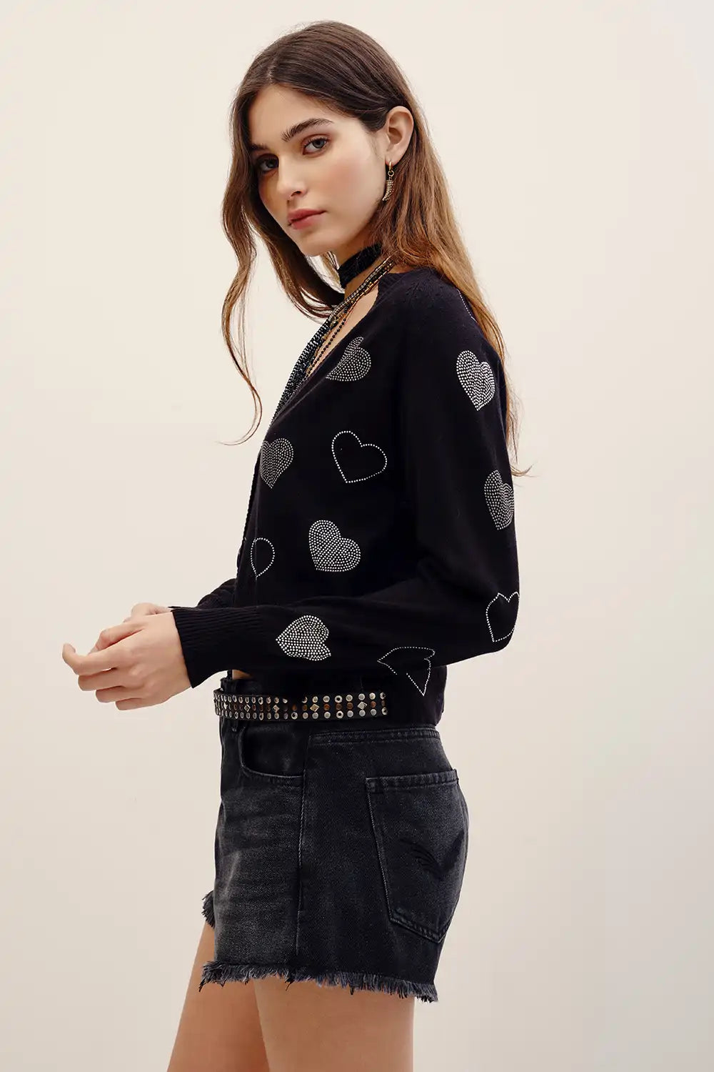 cardigan hotfix hearts