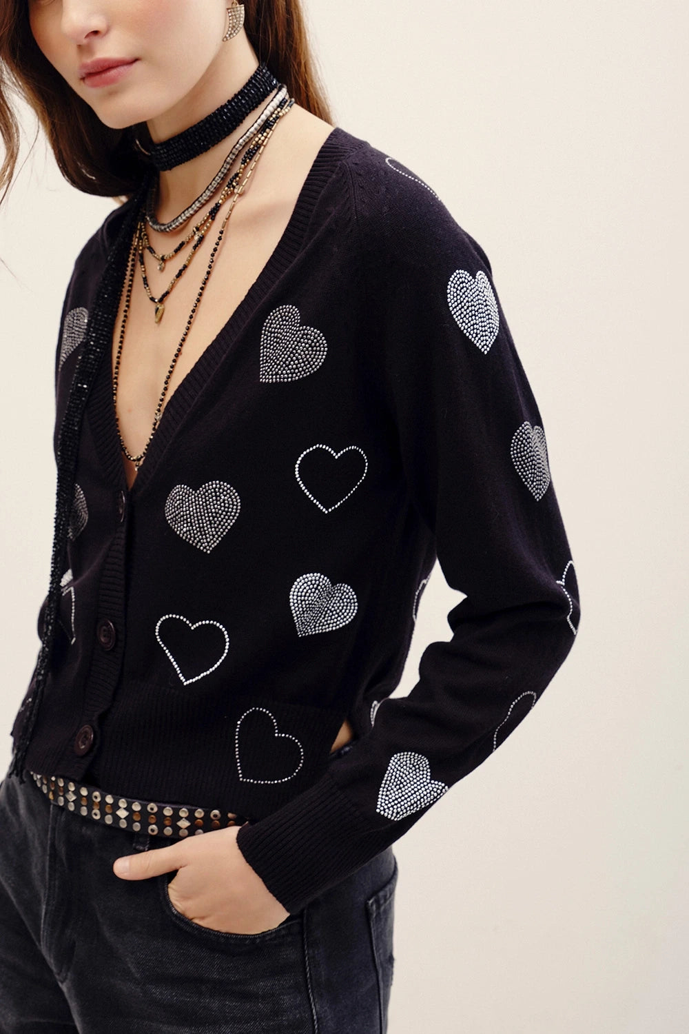 cardigan hotfix hearts