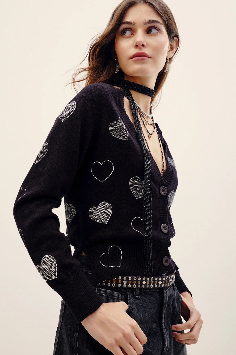cardigan hotfix hearts