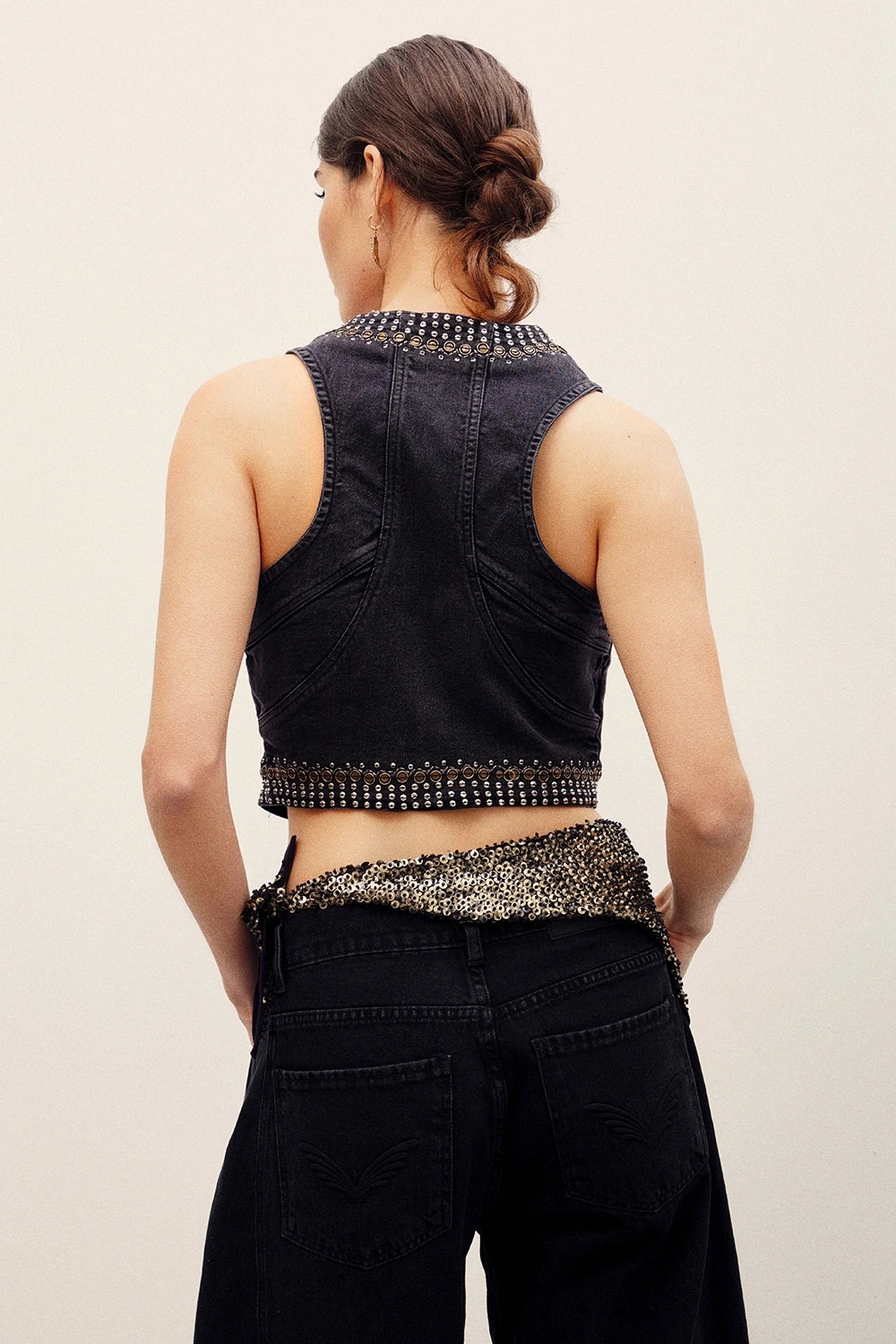 chaleco morris studs