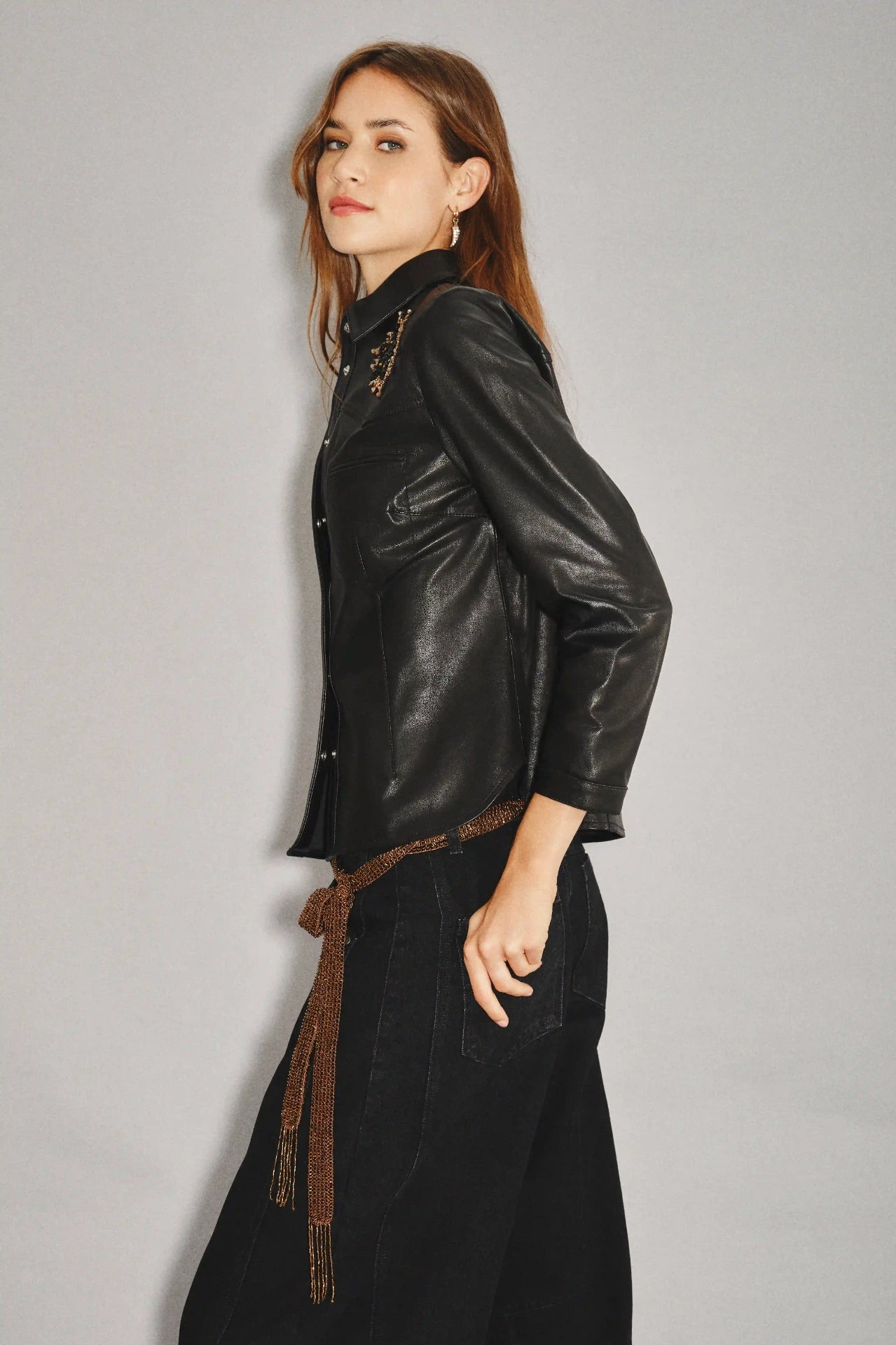 CAMISA BELLOTA ROCKER CUERO