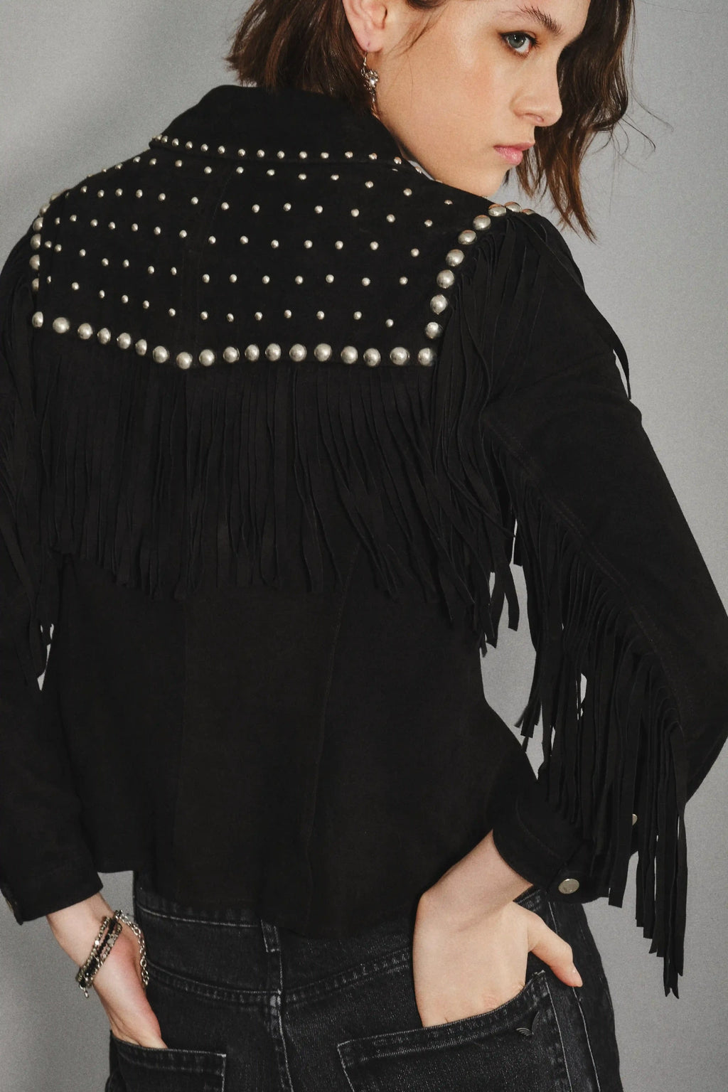 CAMISA BELLOTA STUDS CUERO