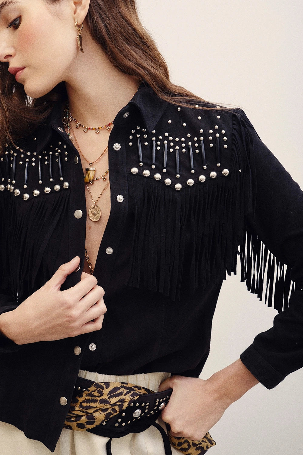 camisa bellota texan cuero