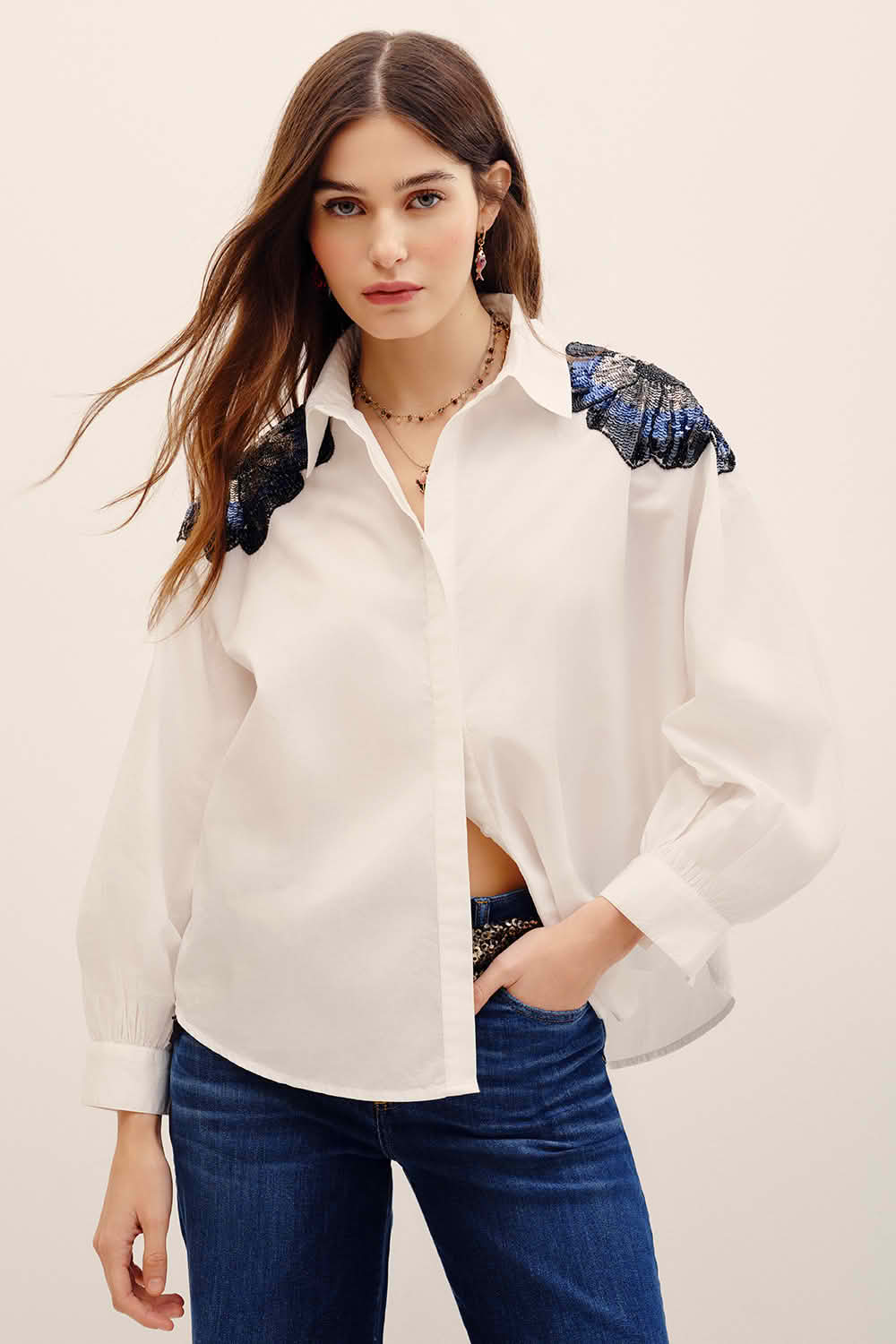 camisa louise flowers