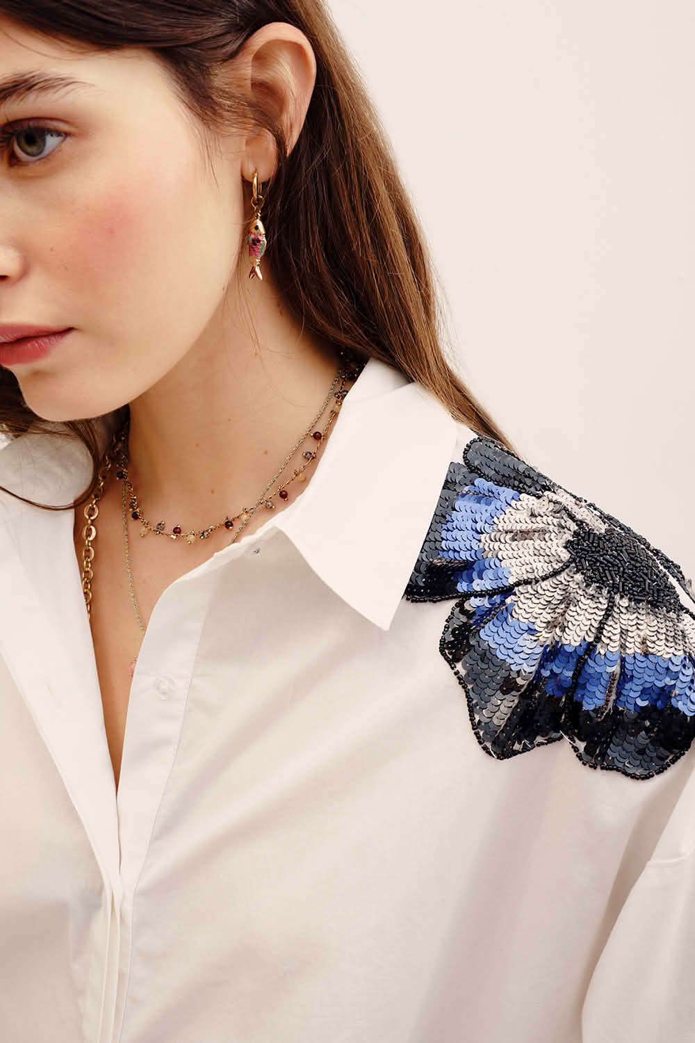 camisa louise flowers