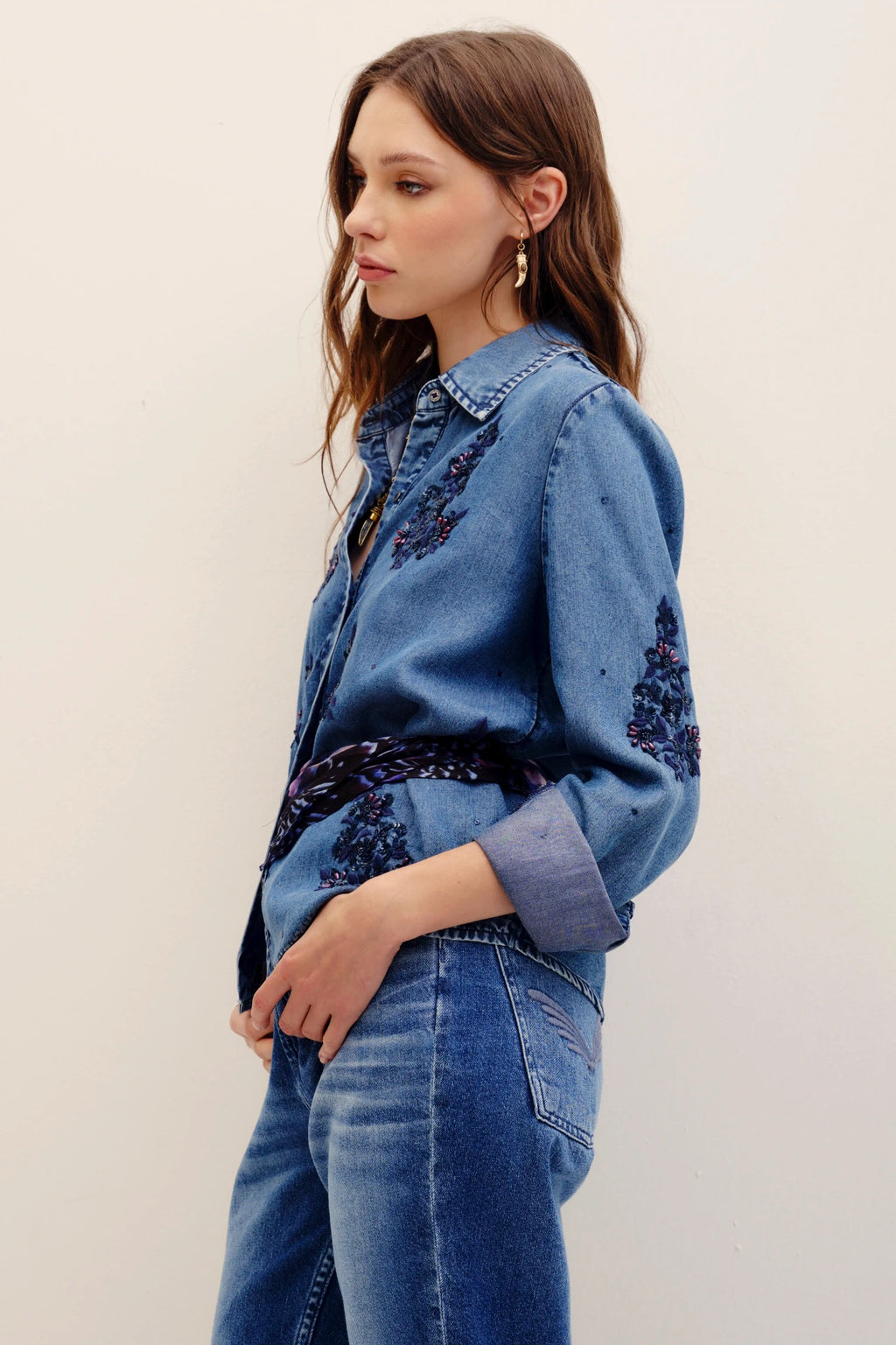 camisa metal gardenia