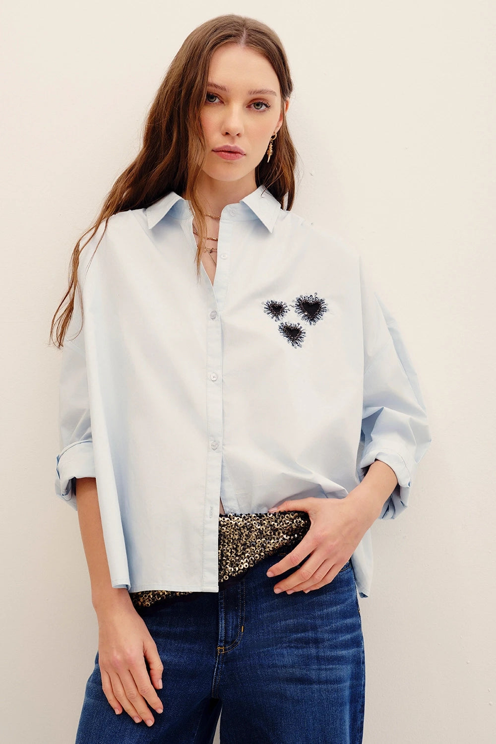 camisa paint heart