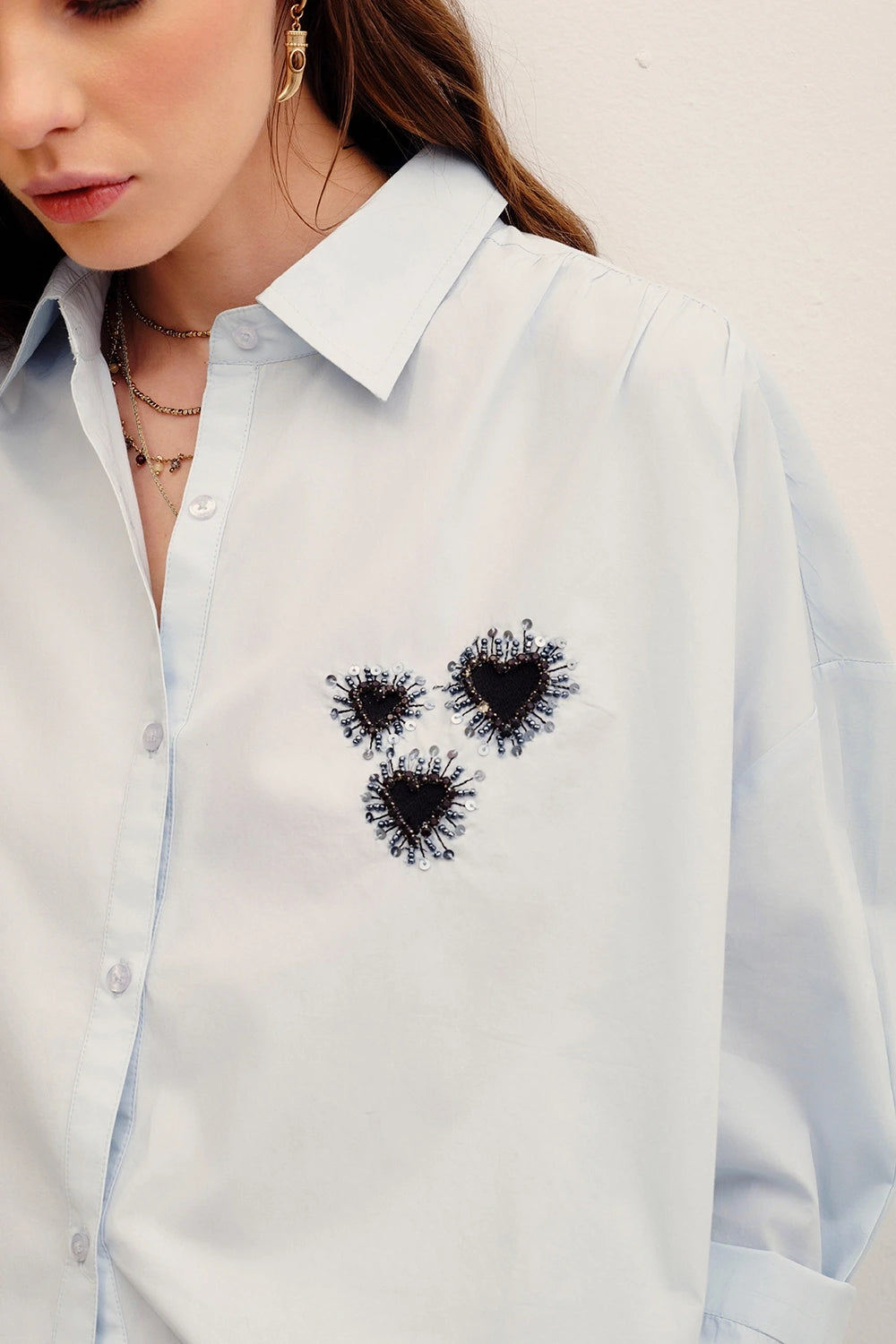 camisa paint heart