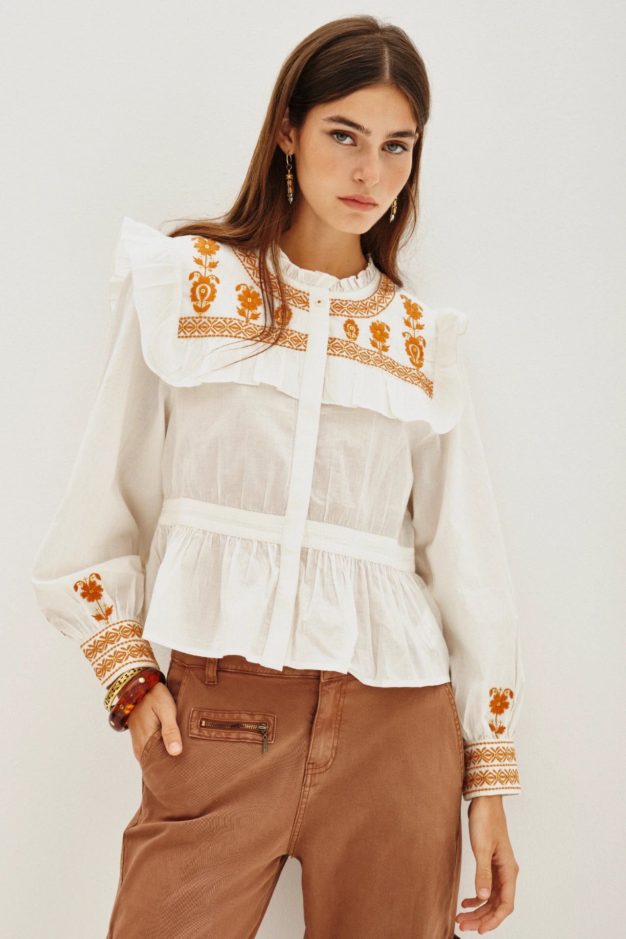 CAMISA NASH FRILLS