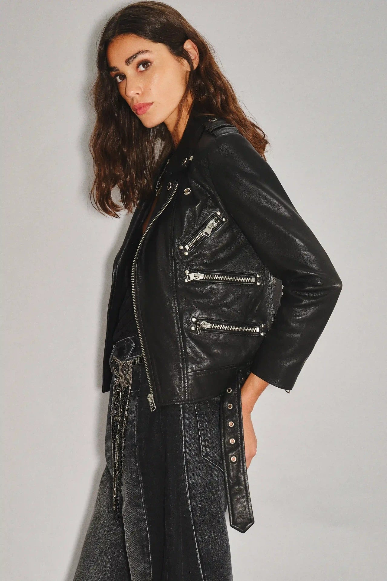 CAMPERA MOTO CUERO