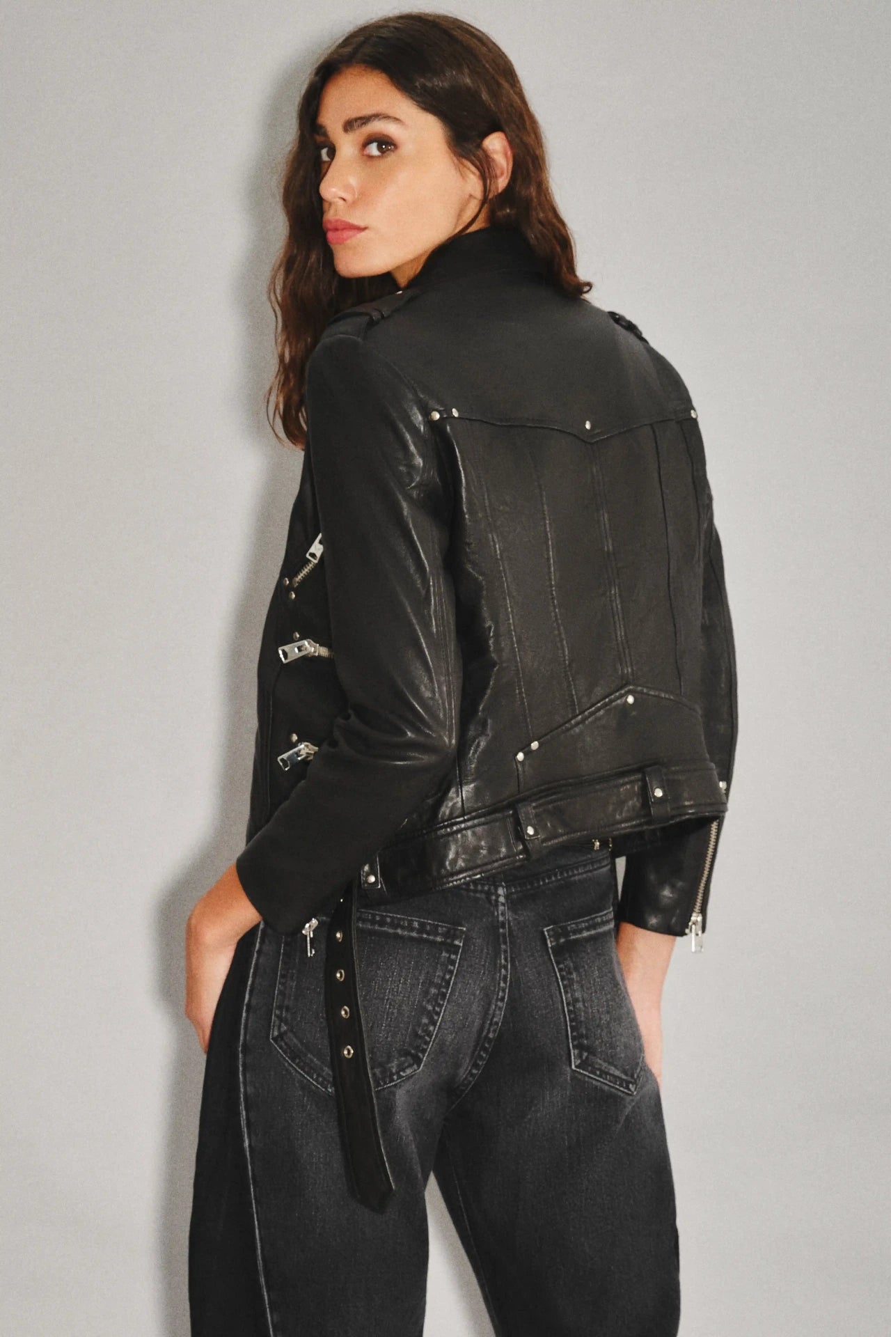 CAMPERA MOTO CUERO