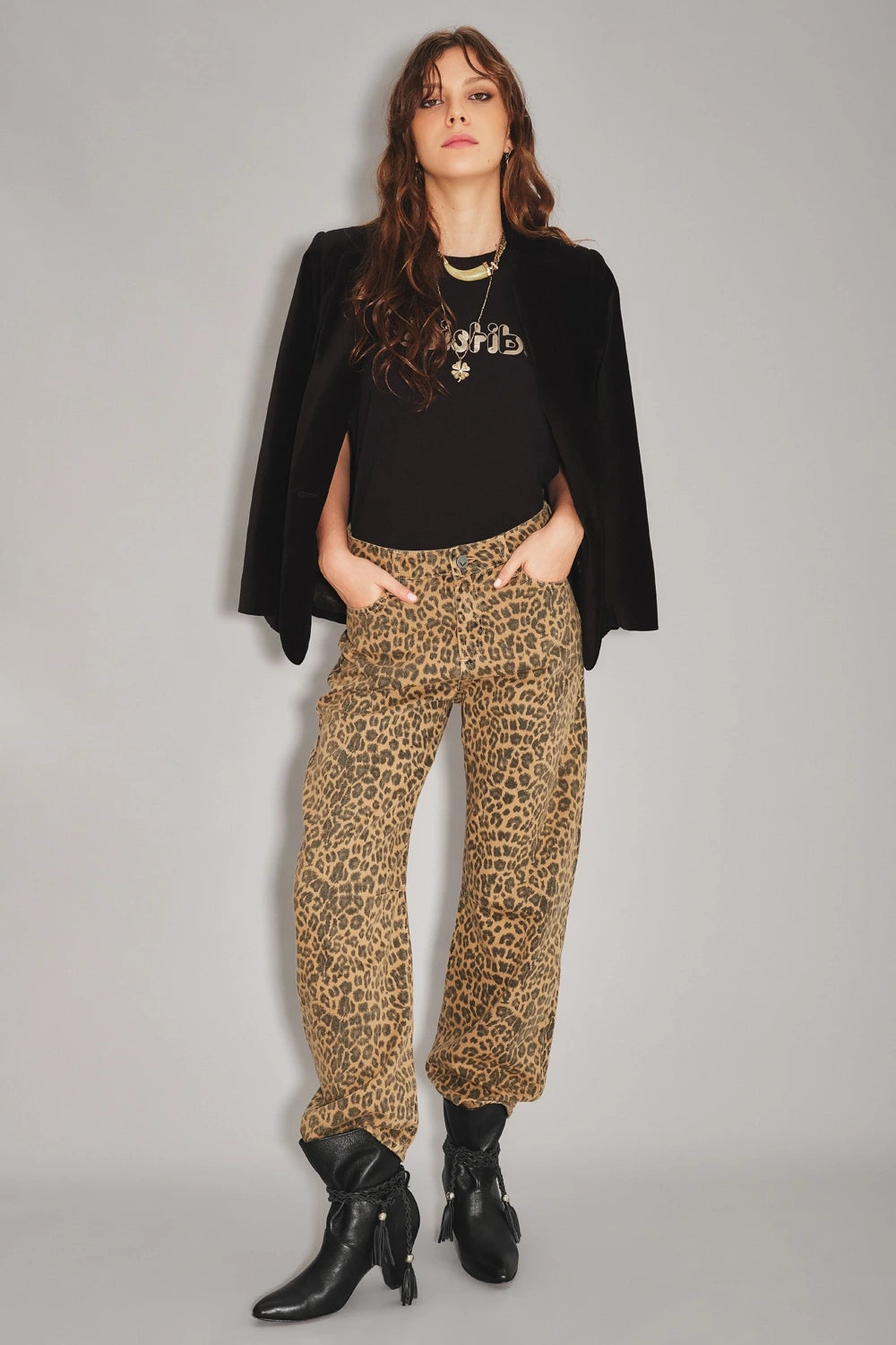 JEAN BARREL SID LEOPARD