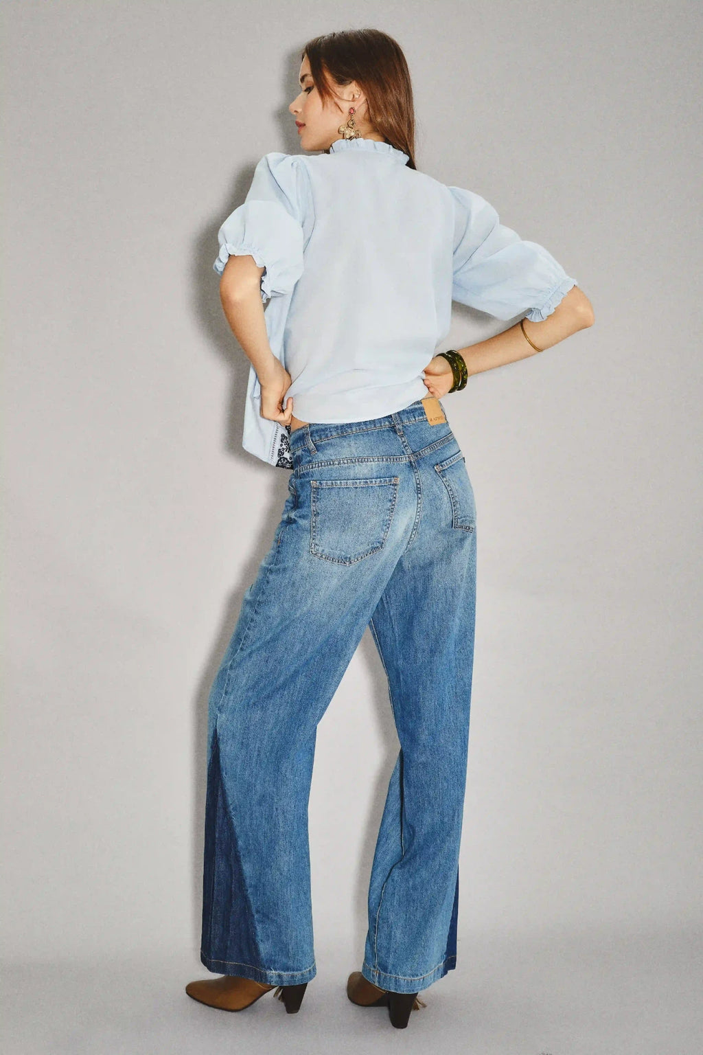 JEAN COOL PATCH BLUE