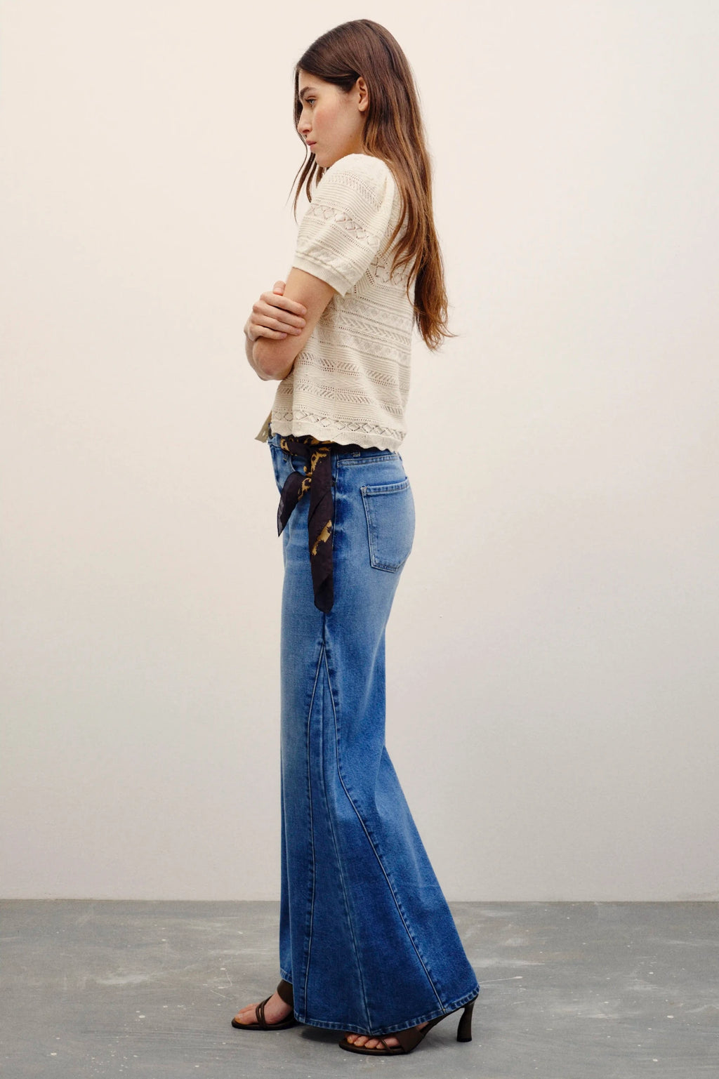 jean oxford patch blue