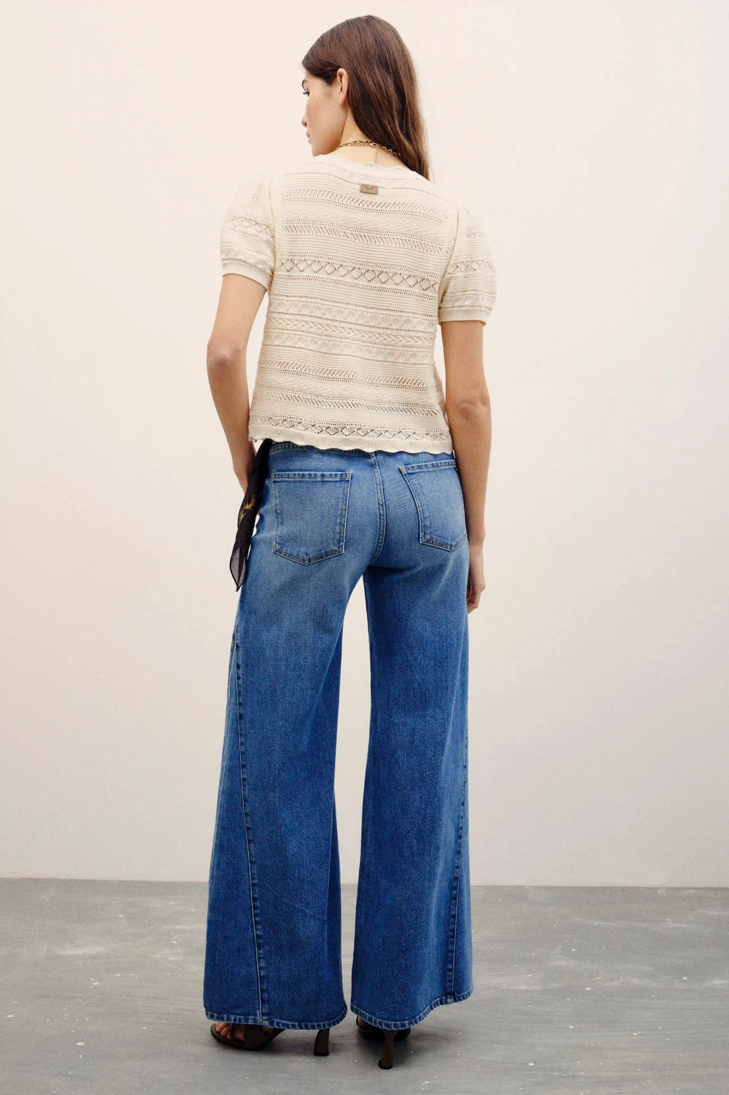 jean oxford patch blue