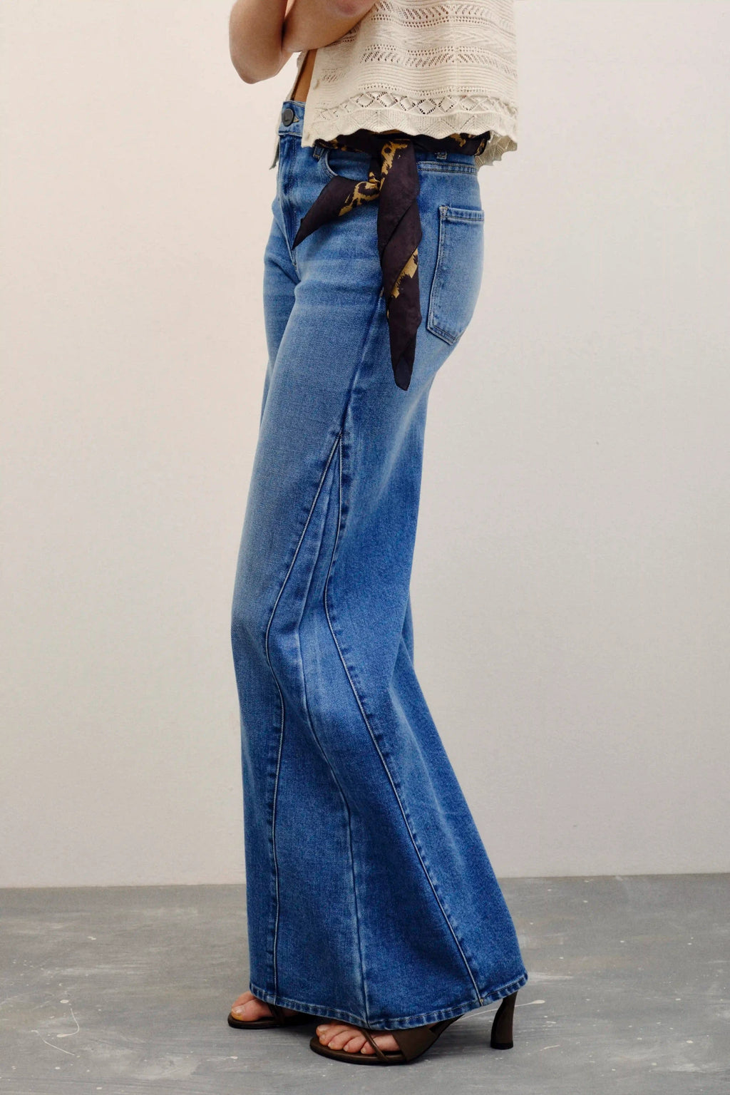 jean oxford patch blue