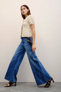 jean oxford patch blue
