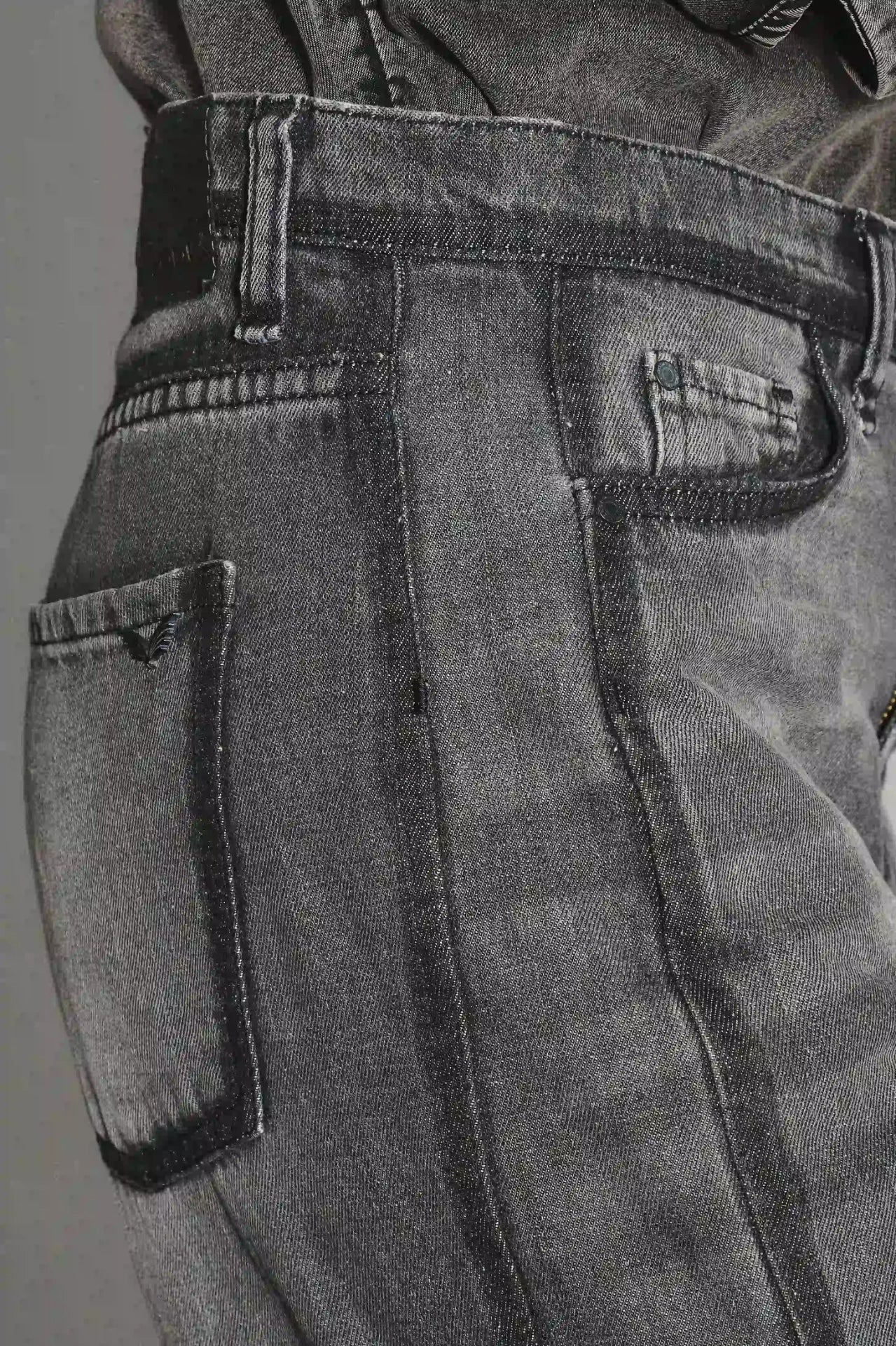 JEAN OXFORD PATCH REED BLACK