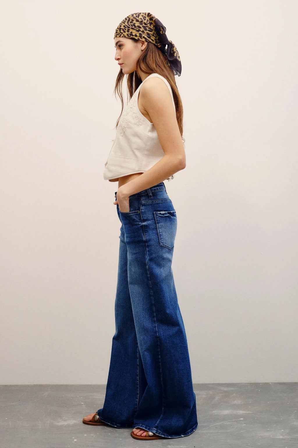 jean palazzo deep blue
