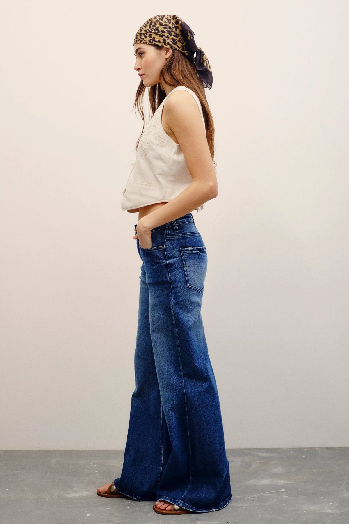 jean palazzo deep blue