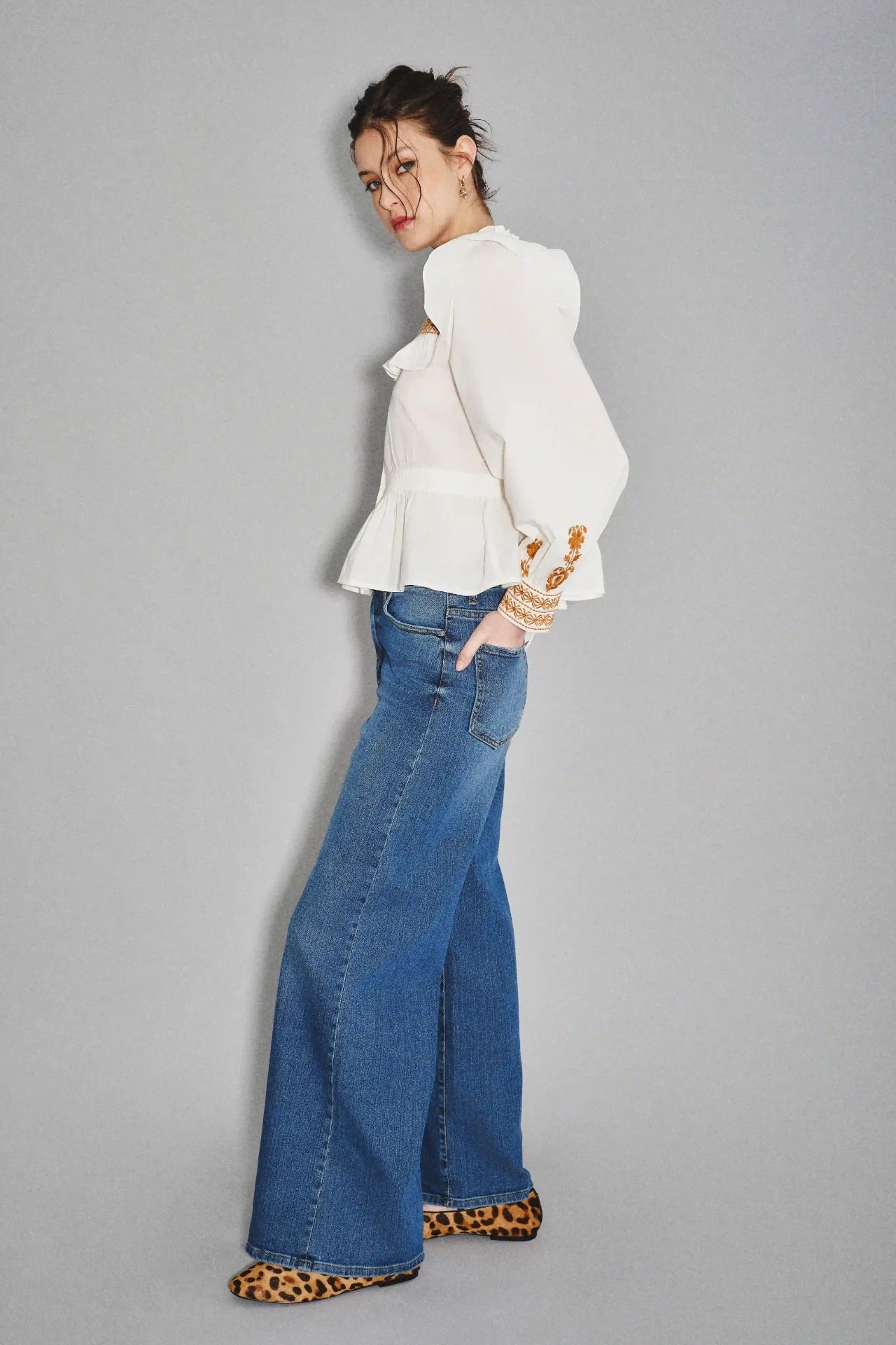 JEAN OXFORD MID BLUE