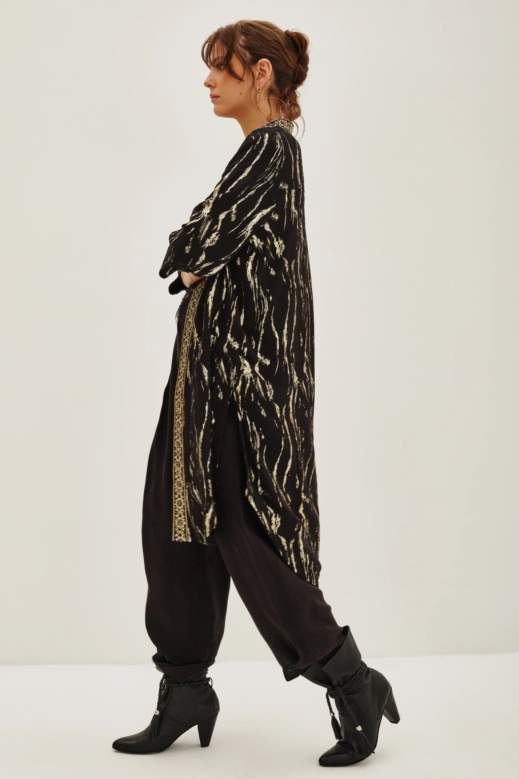 KIMONO JACQUARD CEBRA LUREX