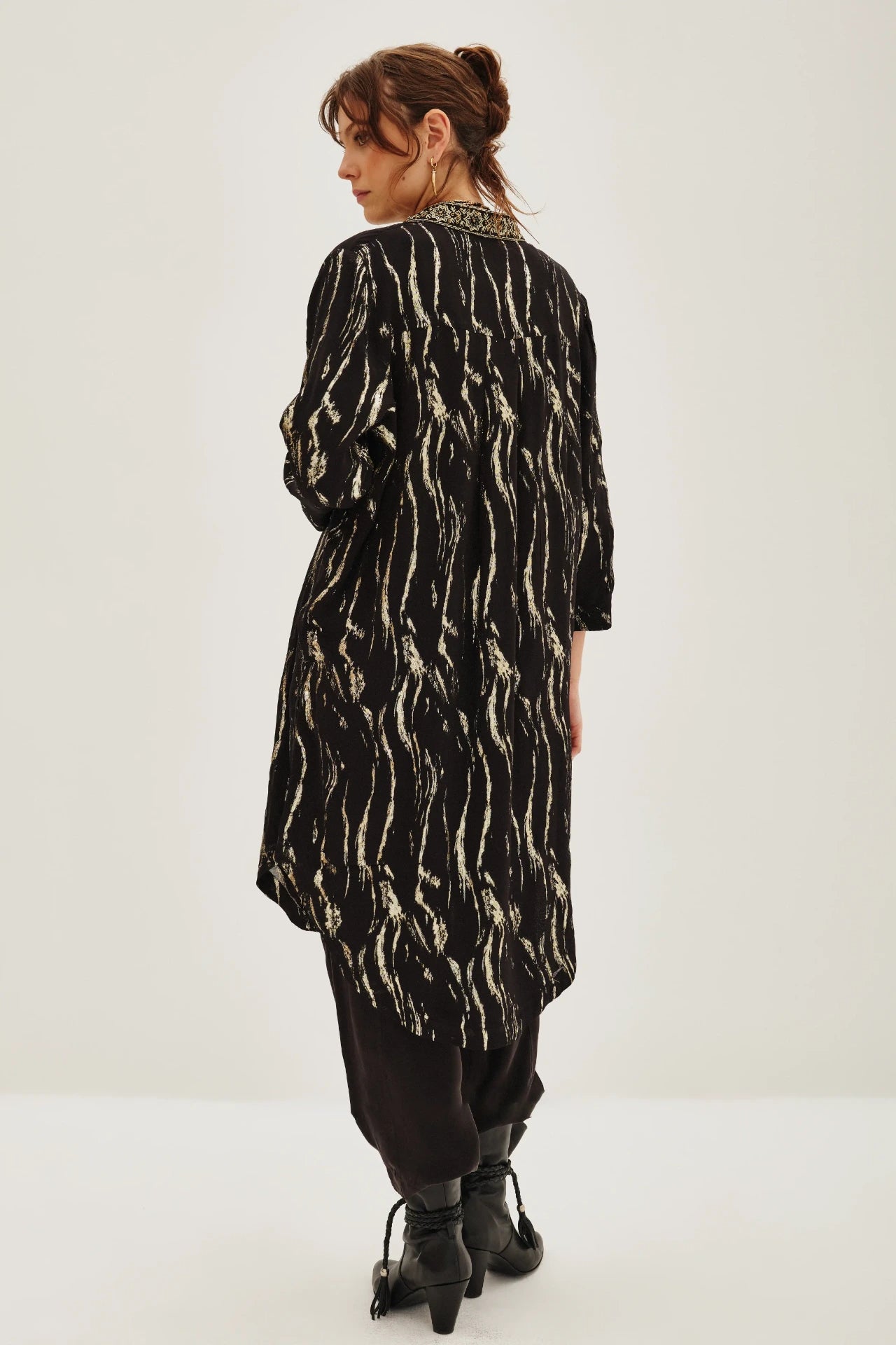 KIMONO JACQUARD CEBRA LUREX