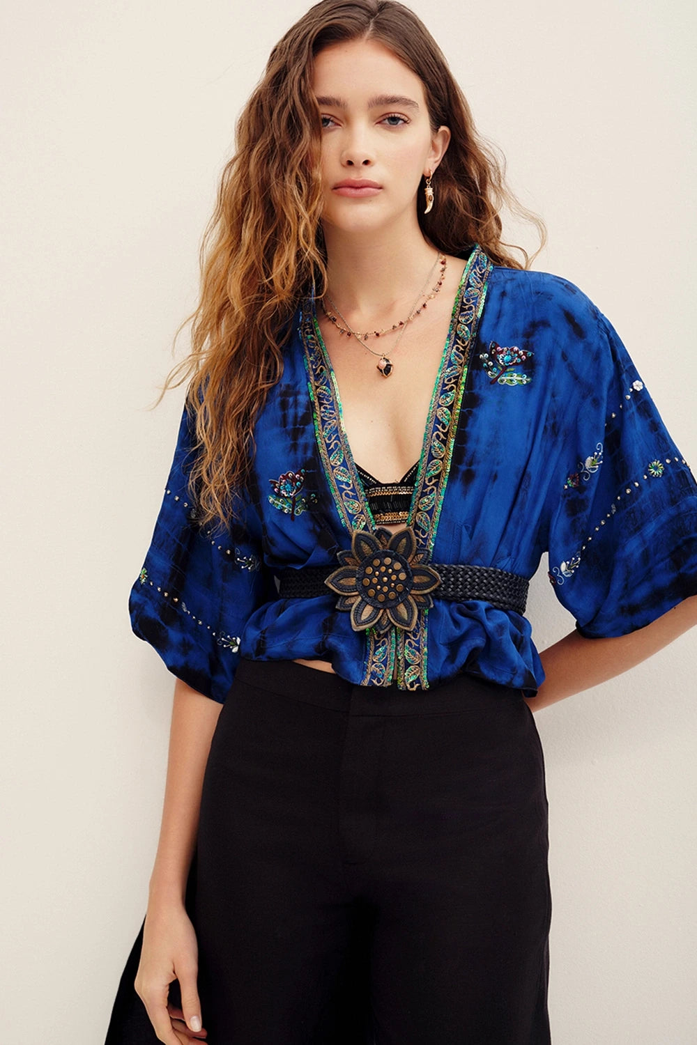 kimono saree ocean