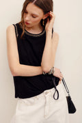 musculosa metalic studs