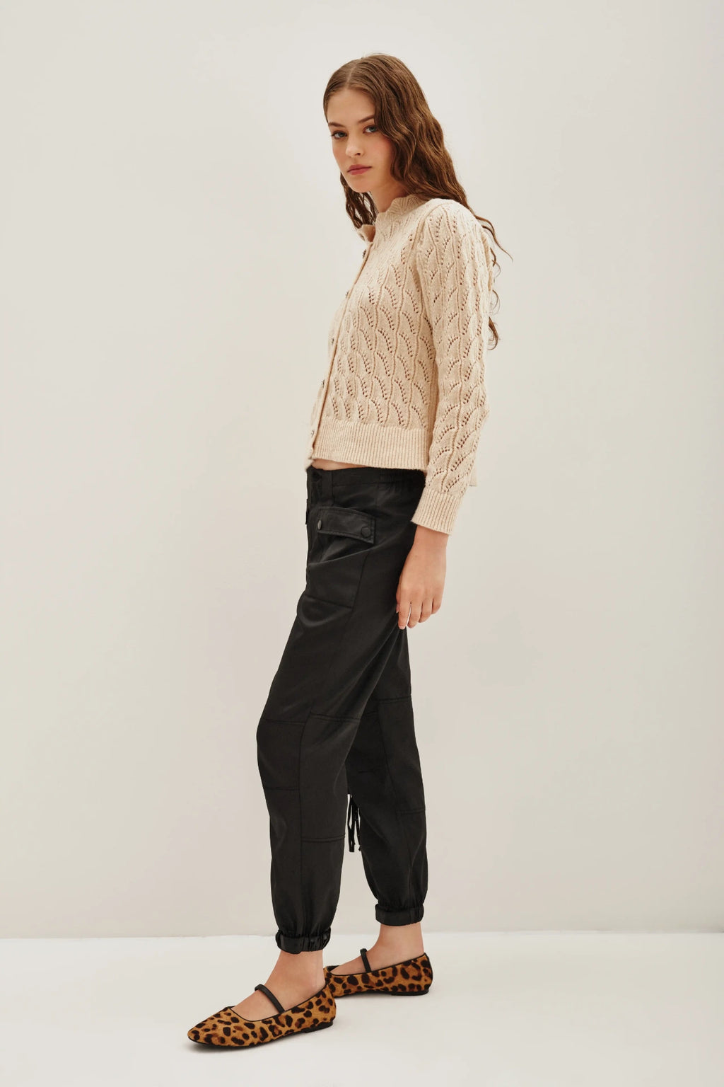 PANTALON CARGO SATIN