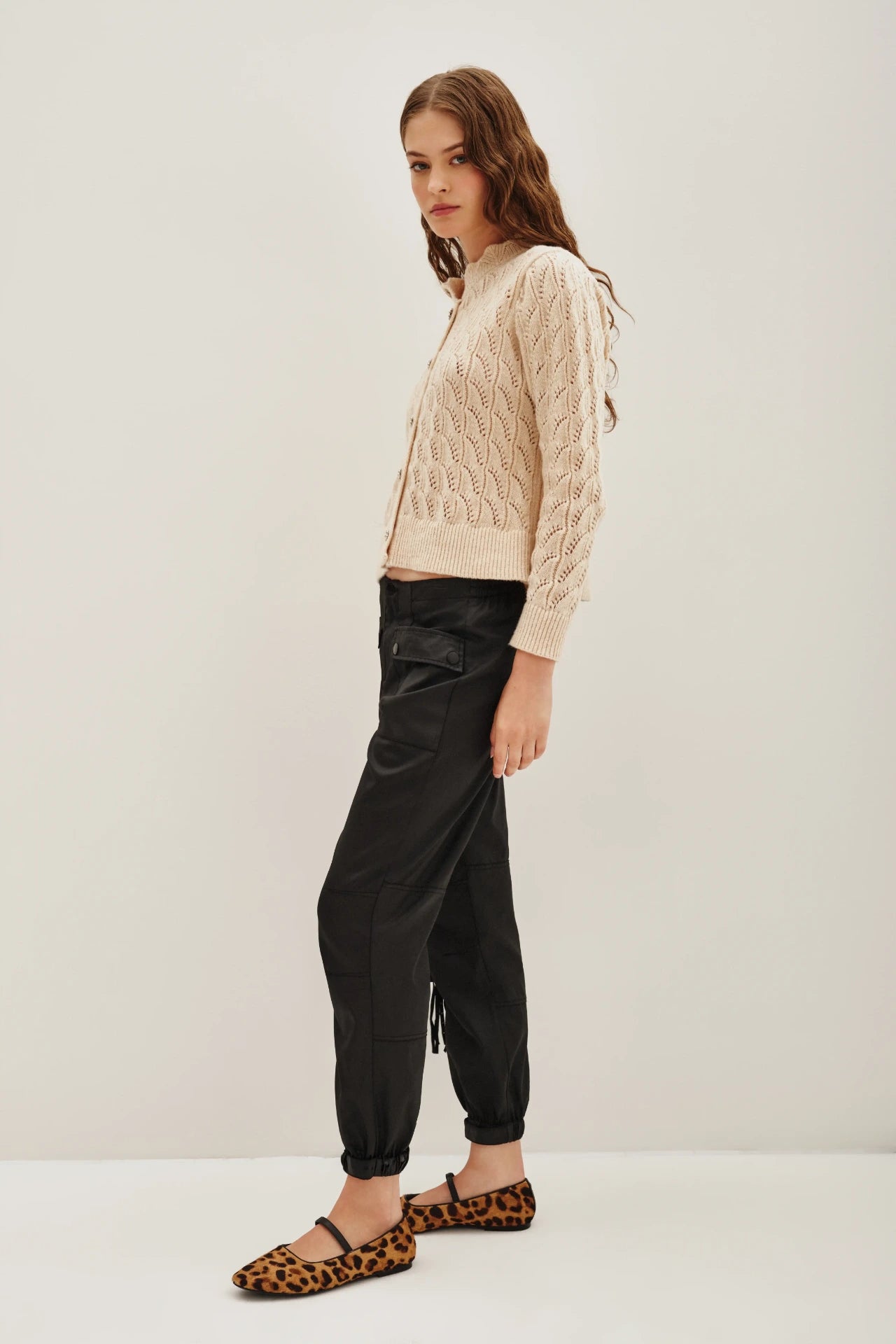 PANTALON CARGO SATIN