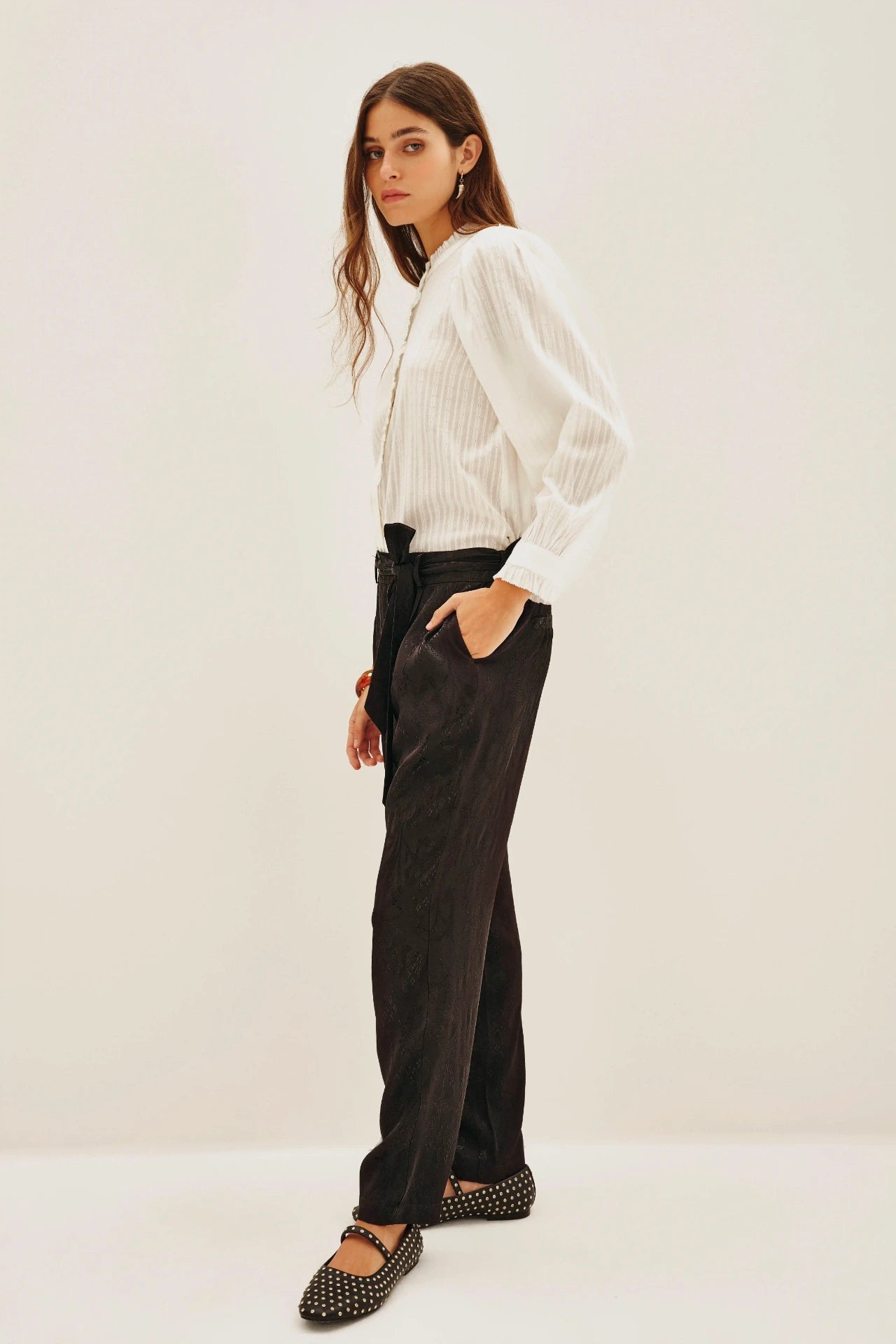 PANTALON DEPECHE JACQUARD