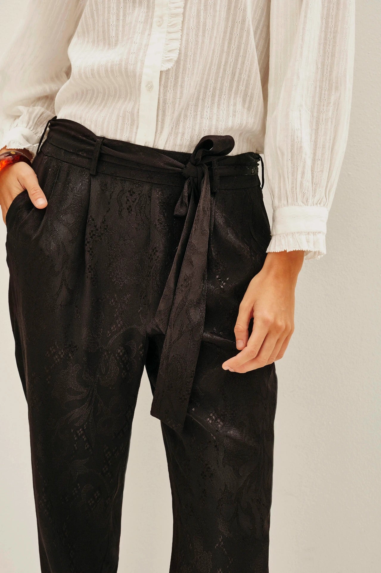PANTALON DEPECHE JACQUARD