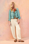 pantalon genie satin