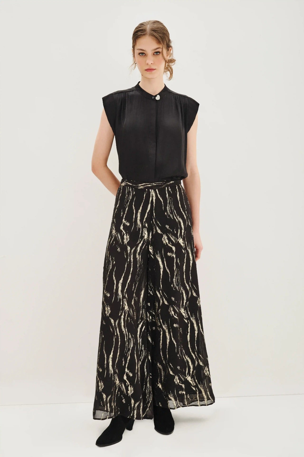PANTALON PIERRE CEBRA LUREX