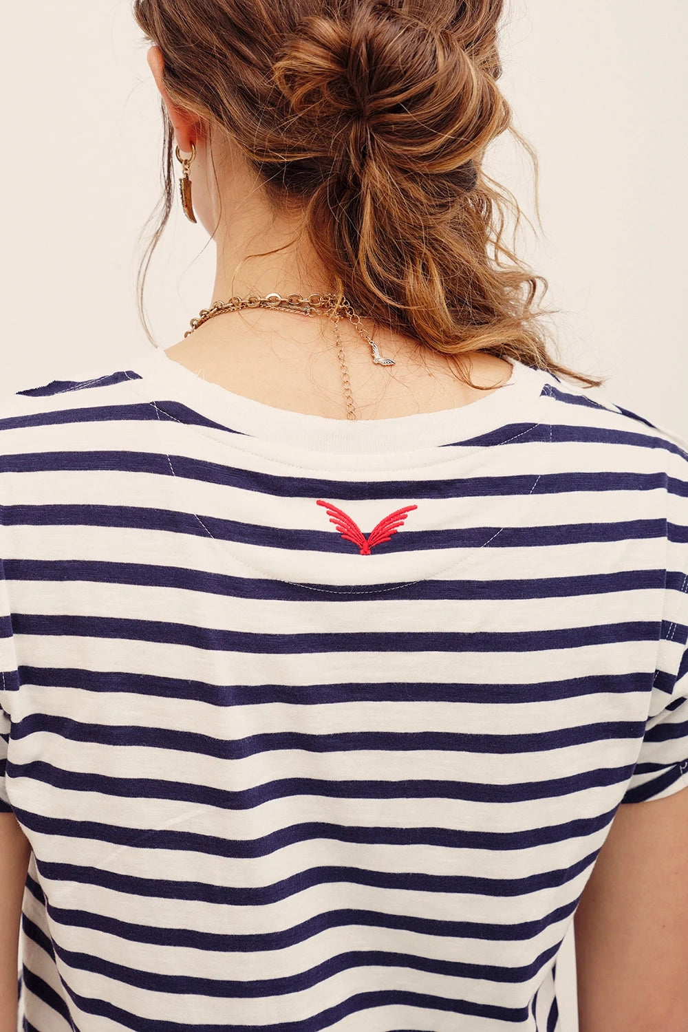 remera boston stripes