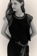 REMERA MINIMAL SEQUINS