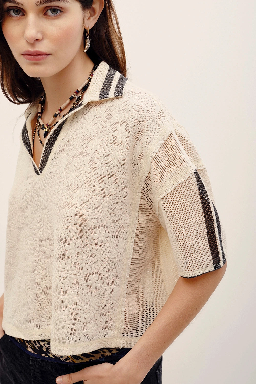 remera sporty lace