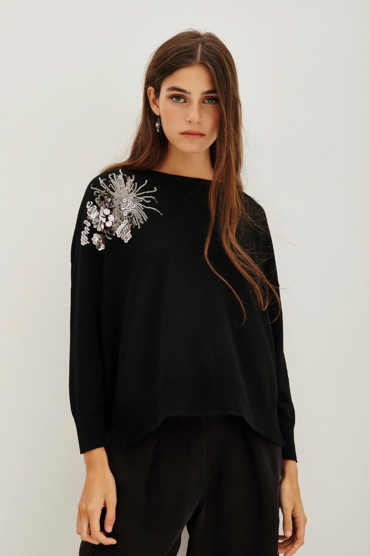 SWEATER EMBRO LEAVES
