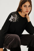 SWEATER EMBRO LEAVES