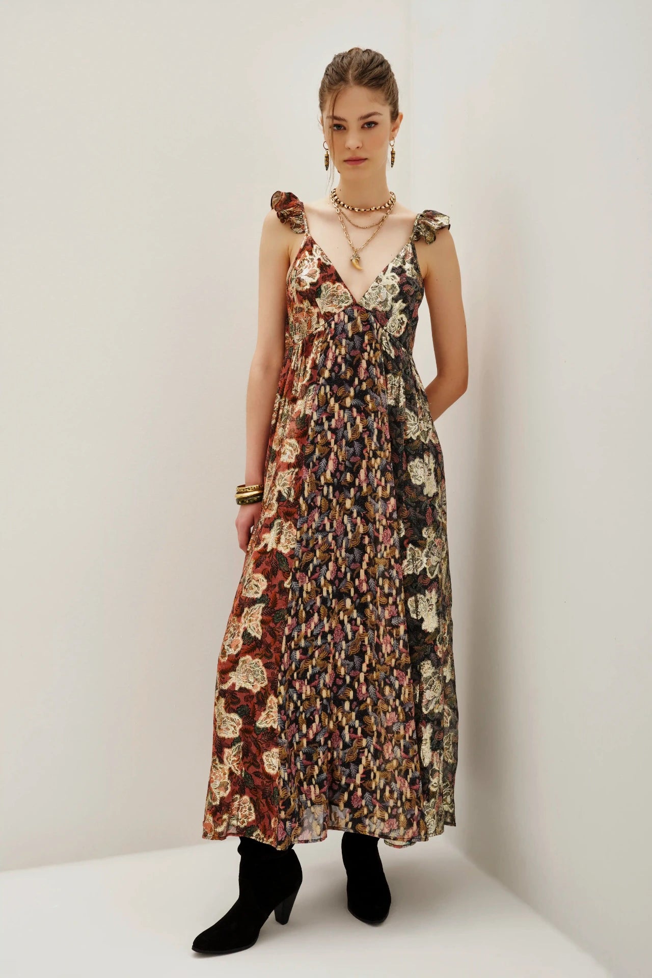 VESTIDO BOHO JACQUARD MIX
