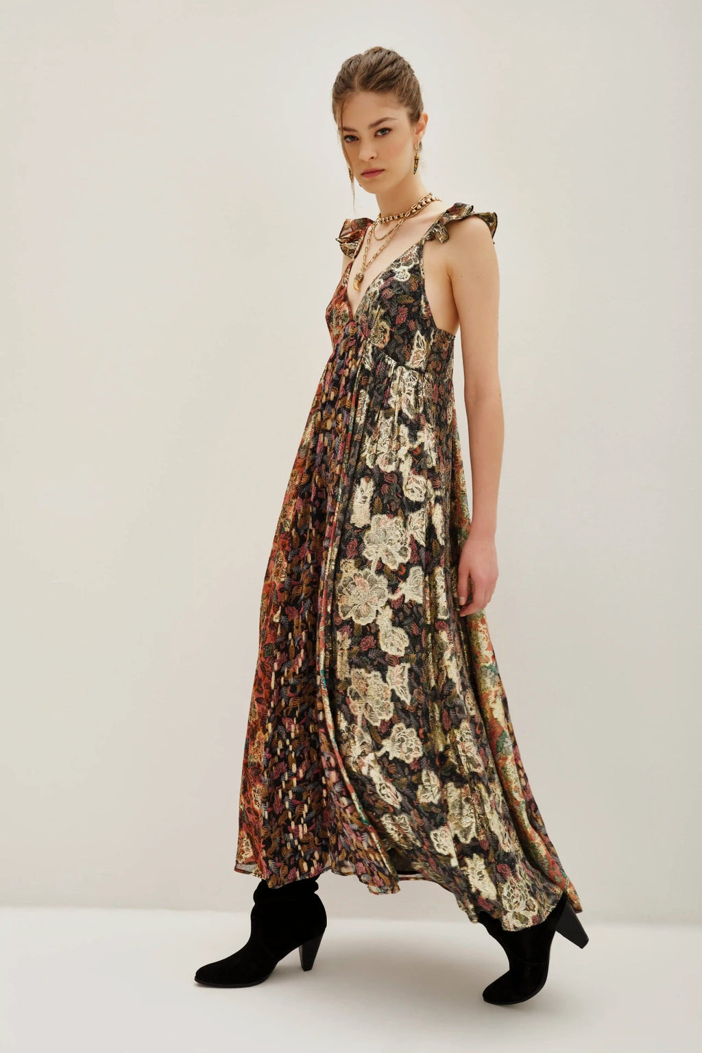 VESTIDO BOHO JACQUARD MIX
