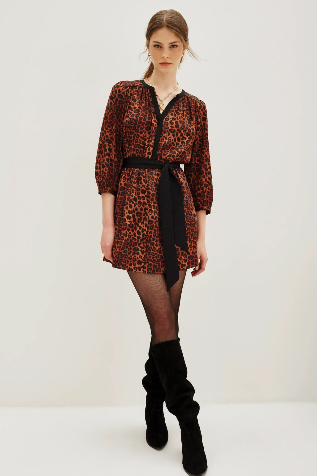 VESTIDO COCKTAIL CARAMEL