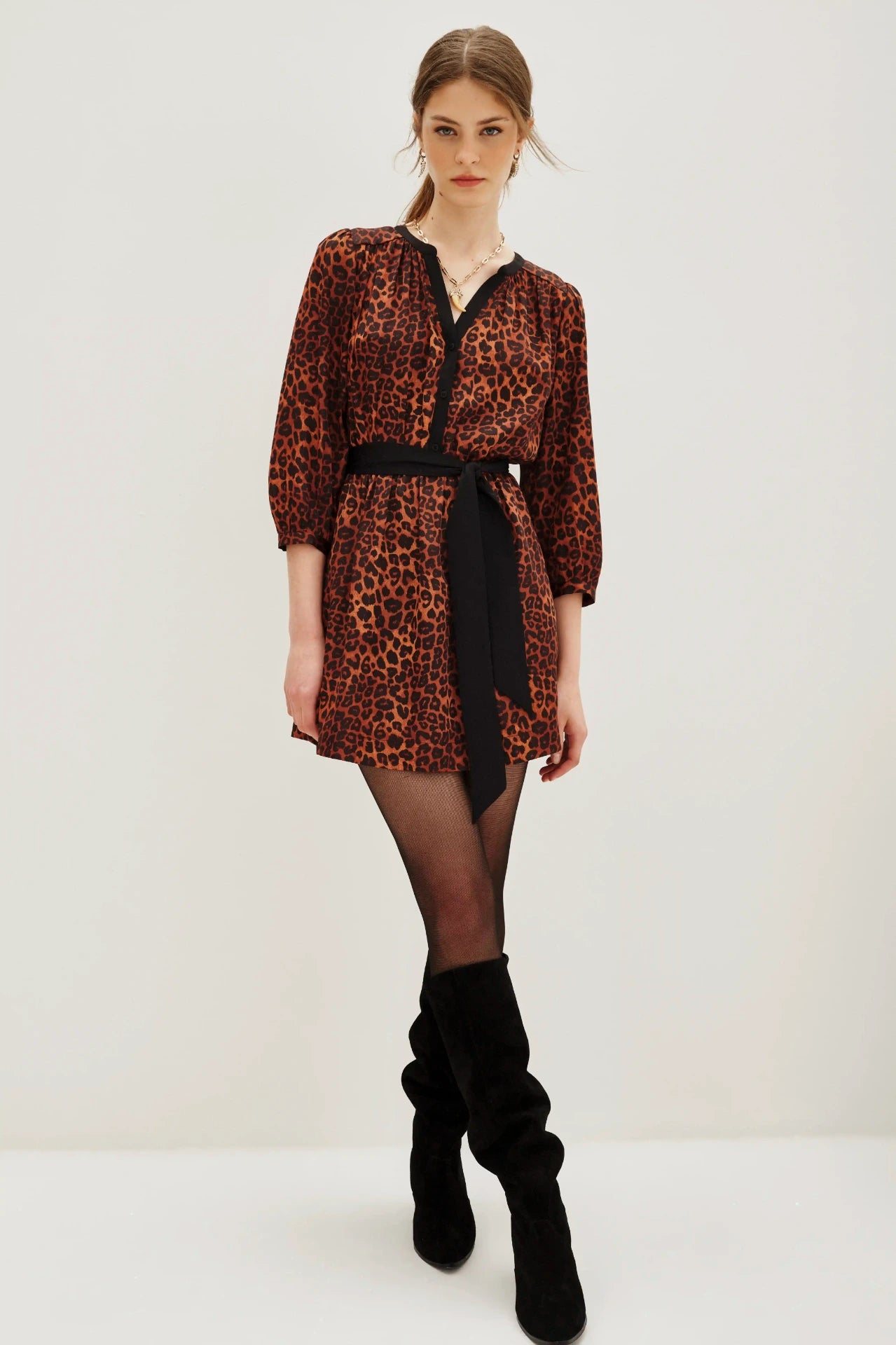 VESTIDO COCKTAIL CARAMEL