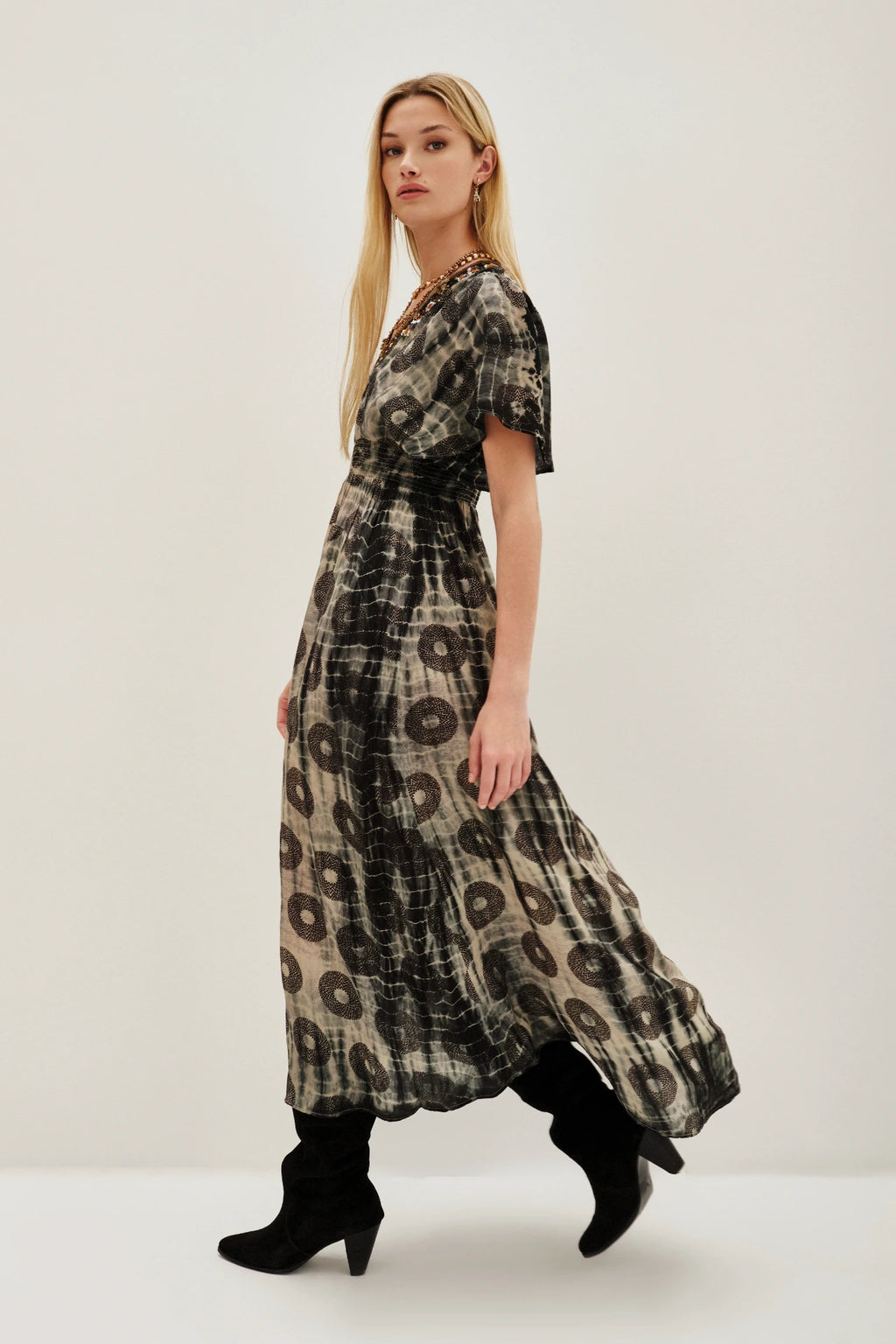 VESTIDO IRUN SAREE HEATHER