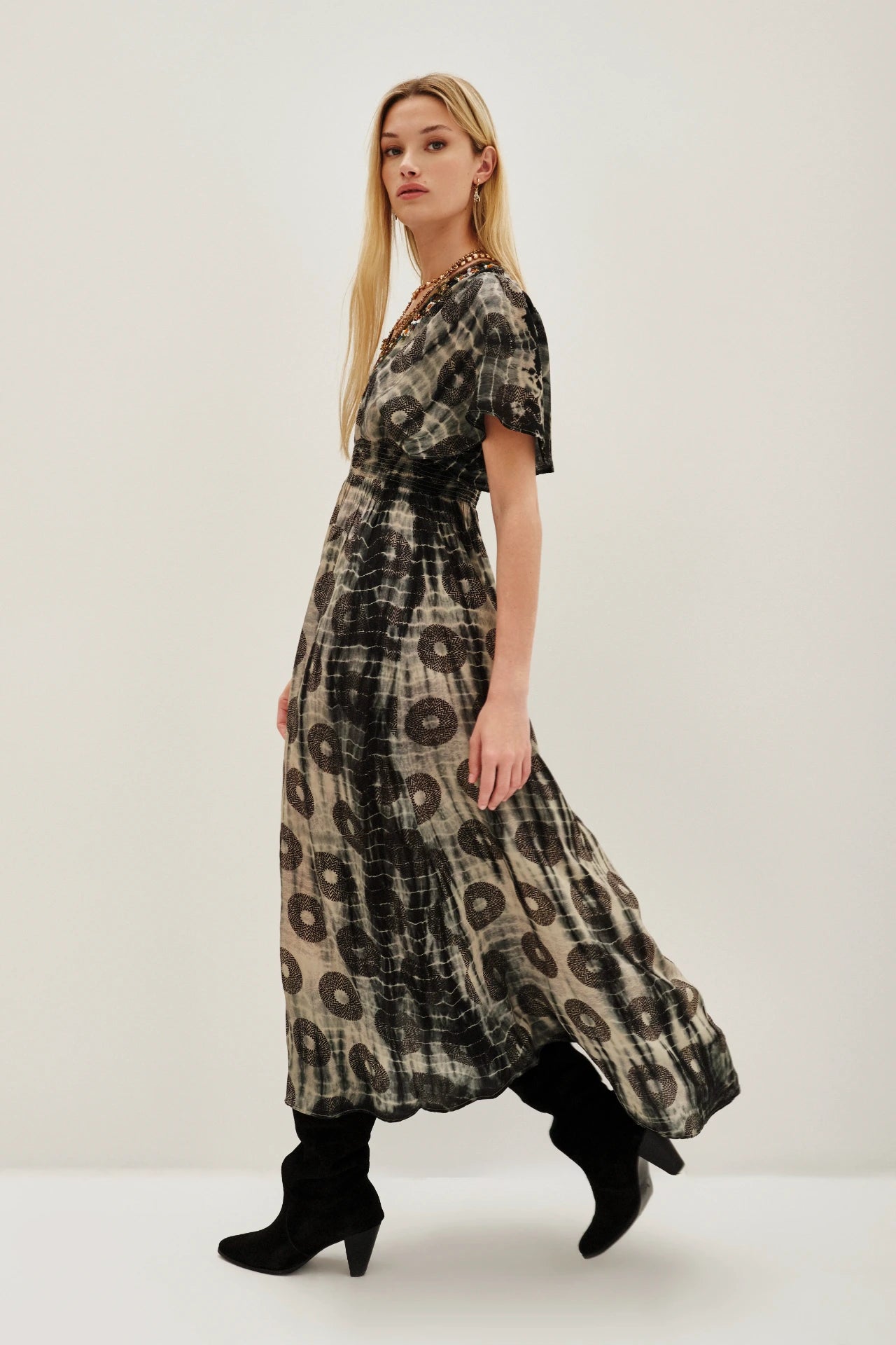 VESTIDO IRUN SAREE HEATHER