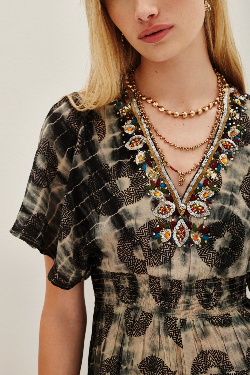 VESTIDO IRUN SAREE HEATHER