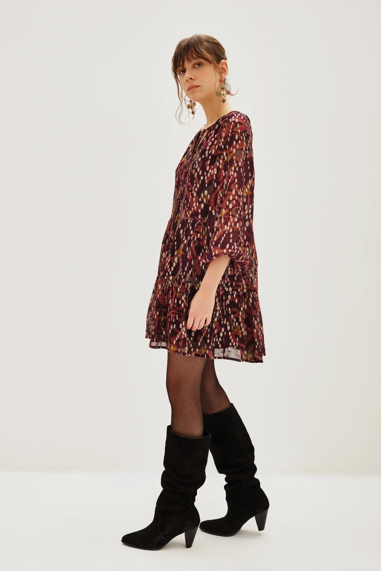 VESTIDO JACQUARD SHORT IKAT